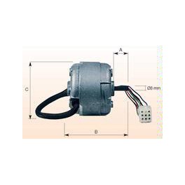 Motors for split tangential impellers